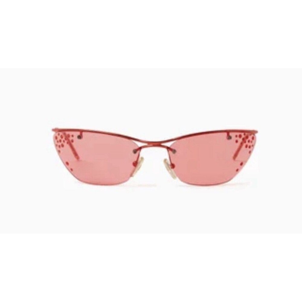 Vintage Dior Flash Strass 912 Red Shield Sunglasses Y2K 62 18 115